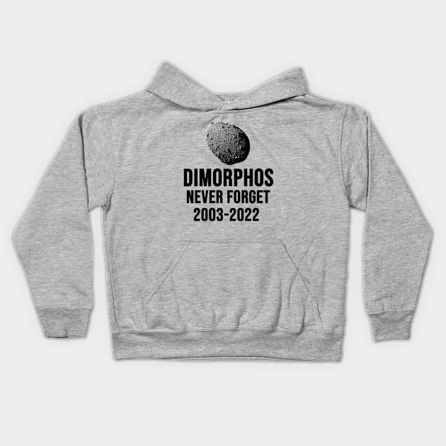 dimorphos never forget 2003-2022 Kids Hoodie by hananeshopping